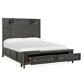 Wood King Panel Bed Storage Footboard SU