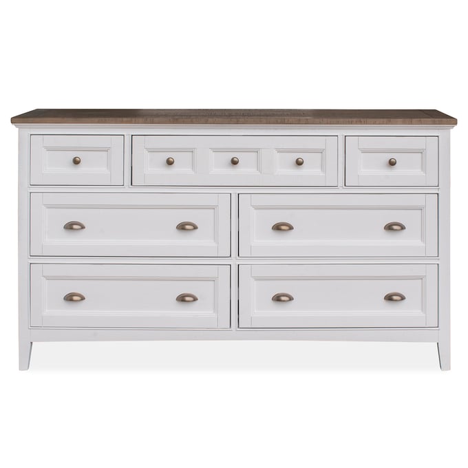 Magnussen Home Heron Cove Chalk White Two Tone Drawer Dresser MG-B4400-20TT