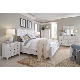 Magnussen Home Heron Cove 2pc Bedroom Set with King Panel Storage Bed