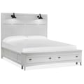 Wood King Panel Bed Storage Footboard SU