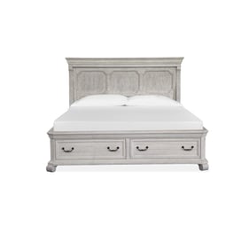 Magnussen Home Bronwyn Alabaster Queen Panel Storage Bed