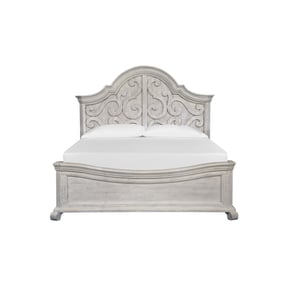 Magnussen Home Bronwyn Alabaster King Shaped Panel Bed