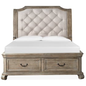 Magnussen Home Tinley Park Dovetail Grey Queen Sleigh Storage Bed