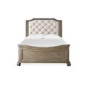 Queen Sleigh Bed with Shaped Footboard