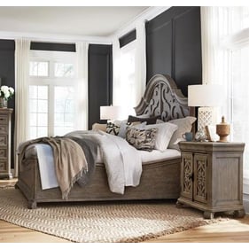 Magnussen Home Tinley Park Dovetail Grey 2pc Bedroom Set with Queen Shaped ...