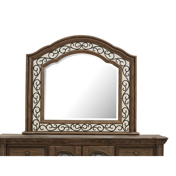 Magnussen Home Durango Wood Shaped Mirror MG-B5133-45