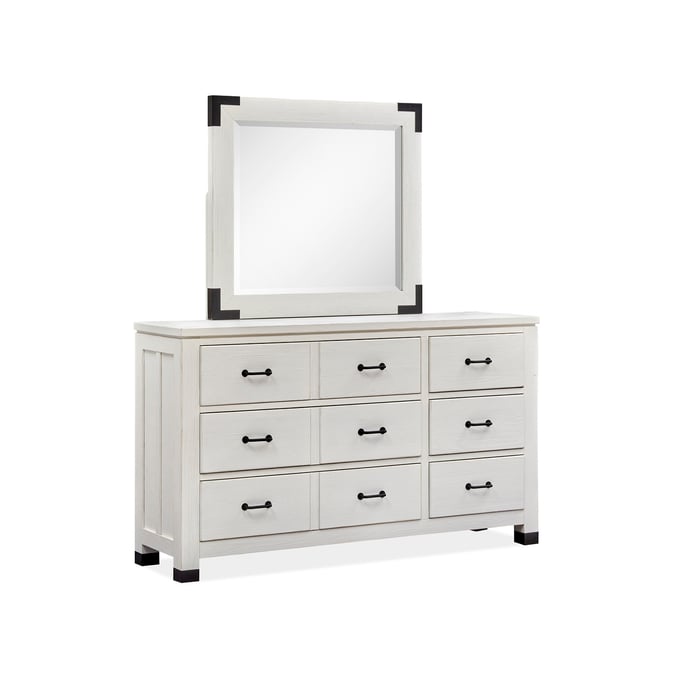 Magnussen Home Harper Springs Wood Drawer Dresser and Mirror MG-B5321-20-40-DRMR