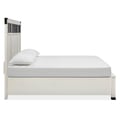 Wood King Panel Bed Metal/Wood Headboard KD