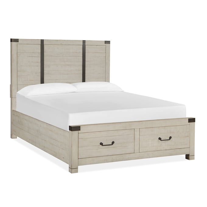 Magnussen Home Chesters Mill Wood Queen Panel Storage Bed MG-B5405-54-QPSBED