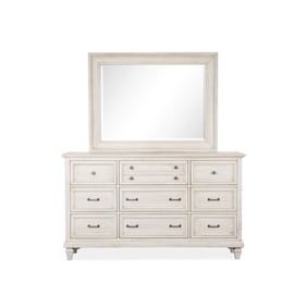 Magnussen Home Newport Wood Dresser and Mirror