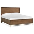 Wood Queen Panel Bed Storage Rail SU