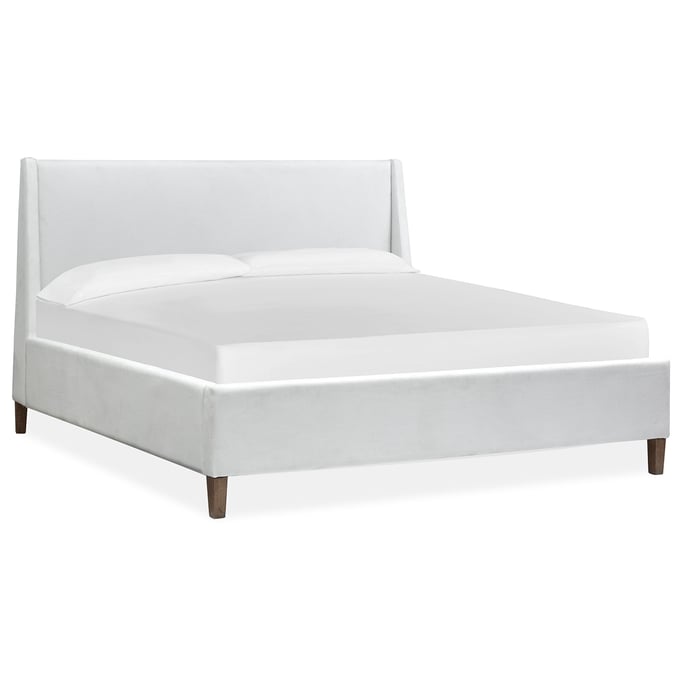 Magnussen Home Lindon White Wood King Island Upholstered Headboard MG-B5570-60HW