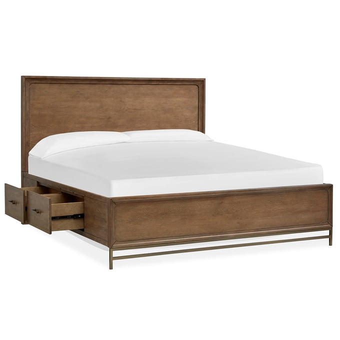 Magnussen Home Lindon Wood King Panel Storage Bed MG-B5570-64-KPSBED