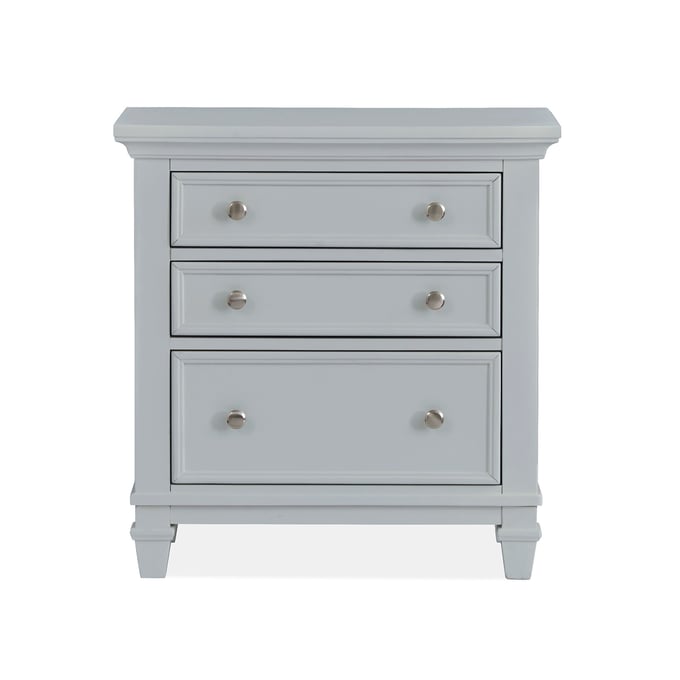 Magnussen Home Charleston Grey Wood Drawer Nightstand MG-B5611-01GY