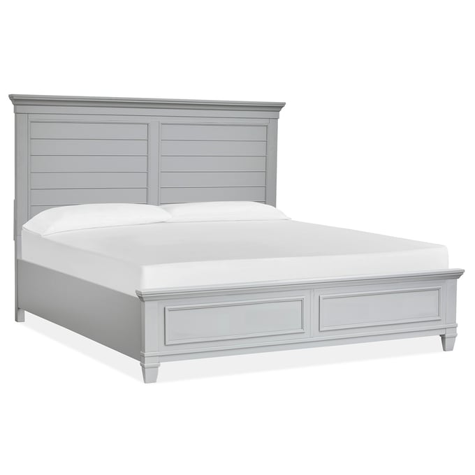 Magnussen Home Charleston Grey Wood Queen Panel Bed MG-B5611-54-GY-QPBED