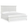 Wood King Panel Bed Footboard - White SU