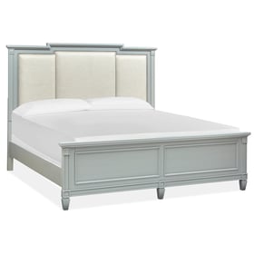 Magnussen Home Glenbrook Wood Queen Panel Bed with Upholstered Headboard