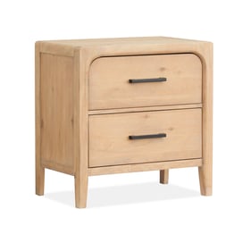 Magnussen Home Somerset Butternut Omari Natural Drawer Nightstand