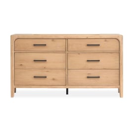 Magnussen Home Somerset Butternut Omari Natural Double Drawer Dresser