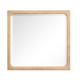 Magnussen Home Somerset Butternut Omari Natural Landscape Mirror