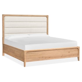 Magnussen Home Somerset Butternut Omari Natural Queen Upholstered Bed