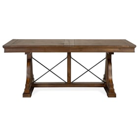 Magnussen Home Bay Creek Toasted Nutmeg Trestle Dining Table