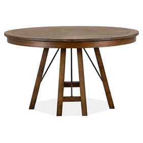 Magnussen Home Bay Creek Toasted Nutmeg 52 Inch Round Dining Table