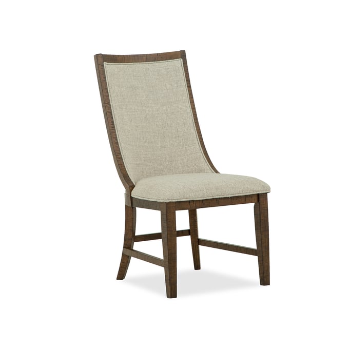 2 Magnussen Home Bay Creek Wood Upholstered Host Side Chairs MG-D4398-66