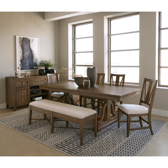 Magnussen Home Bay Creek Toasted Nutmeg 6pc Dining Room Set MG-D4398-DR-S2