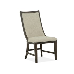 2 Magnussen Home Westley Falls Wood Upholstered Host Side Chairs