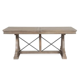 Magnussen Home Paxton Place Dovetail Grey Trestle Dining Table