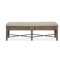 Wood Bench w/Upholstered Seat KD