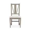 Wood Dining Side Chair w/Upholstered Seat (2/ctn) KD