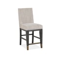 Wood Counter Chair w/Upholstered Seat and Back (2/ctn) KD