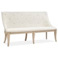 Wood Dining Bench w/Upholstered Seat & Back KD