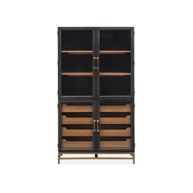 Magnussen Home Lindon Wood Two Tone Dining Cabinet