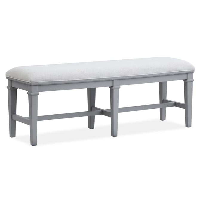 Magnussen Home Charleston Gray Upholstered Bench MG-D5611-68GY