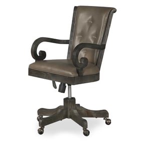 Magnussen Home Bellamy Wood Fully Upholstered Desk Chair