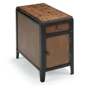 Magnussen Home Pinebrook Wood Chairside Door End Table