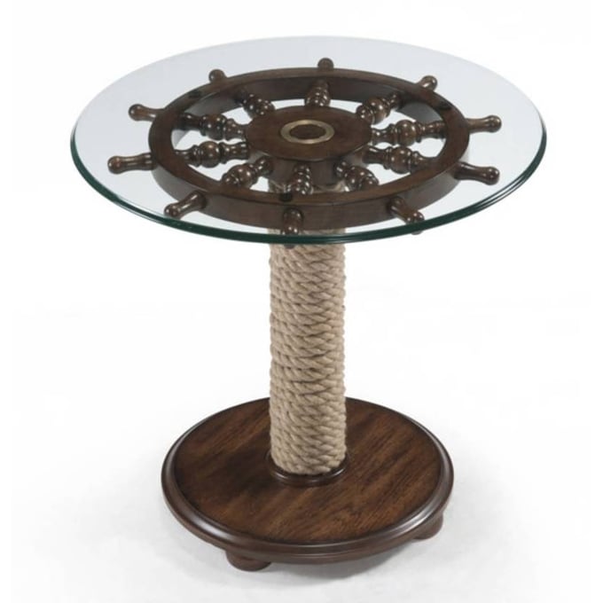 Magnussen Home Beaufort Glass Round Accent Table Top MG-T2214-35T