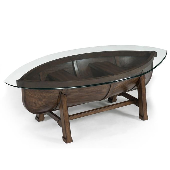 Magnussen Home Beaufort Glass Oval Cocktail Table Top MG-T2214-47T