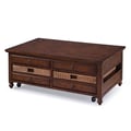 Wood Rectangular Lift Top Cocktail Table KD