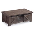 Wood Rectangular Lift Top Cocktail Table w/Casters SU