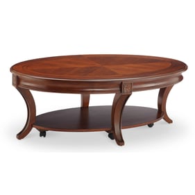 Magnussen Home Winslet Wood Oval Cocktail Table