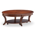 Wood Oval Cocktail Table w/Casters KD