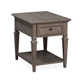 Magnussen Home Lancaster Dovetail Grey Rectangular End Table