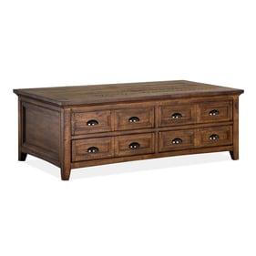 Magnussen Home Bay Creek Toasted Nutmeg Lift Top Storage Cocktail Table