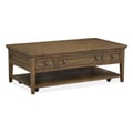 Wood Rectangular Cocktail Table w/Casters KD