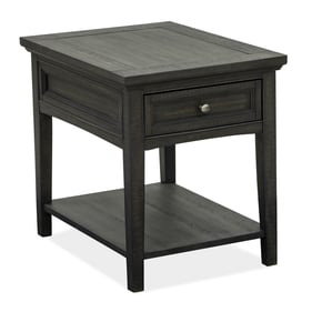 Magnussen Home Westley Falls Graphite Rectangular End Table