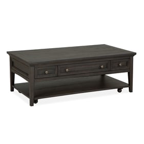 Magnussen Home Westley Falls Graphite 3pc Coffee Table Set